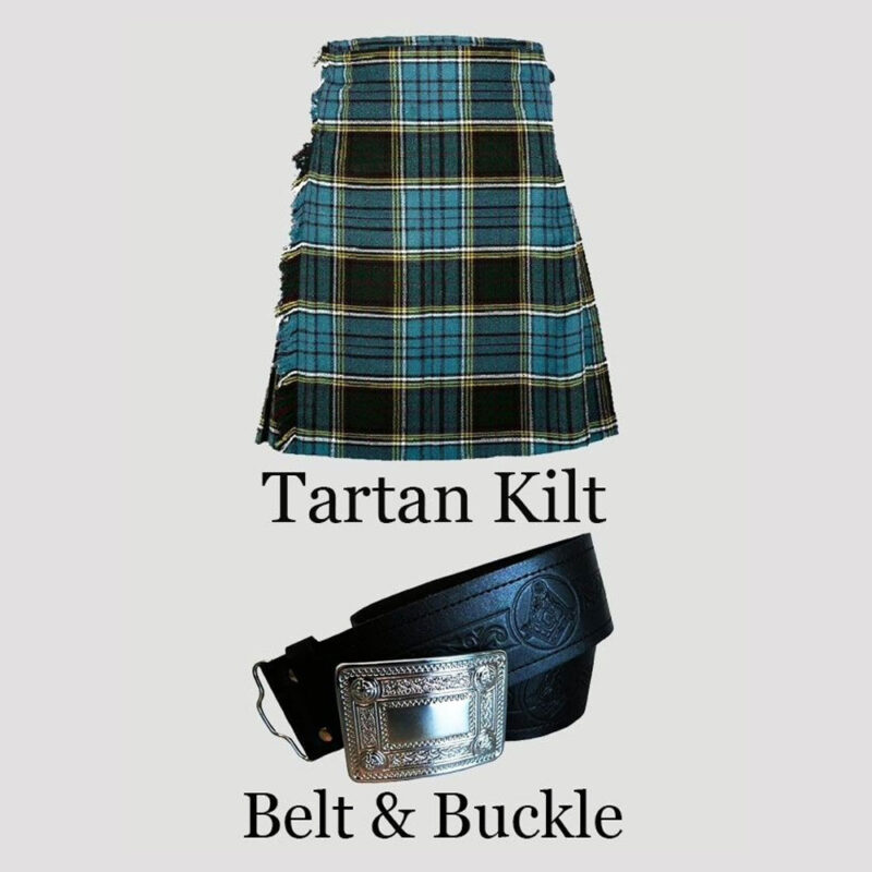 Anderson Tartan Kilt With Kilt Belt And Buckle