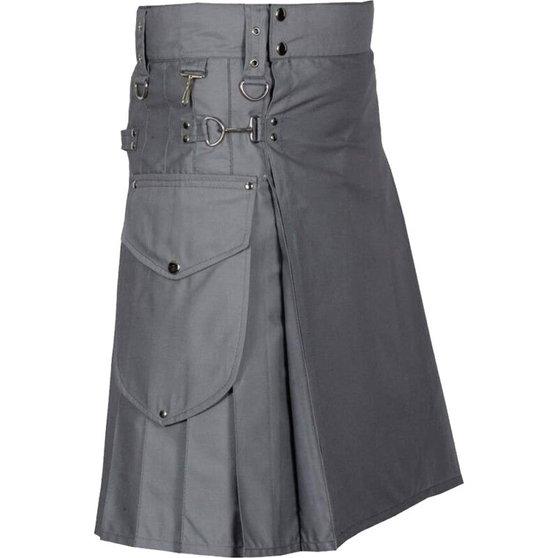 Modern Utility Kilt With Cargo Pockets
